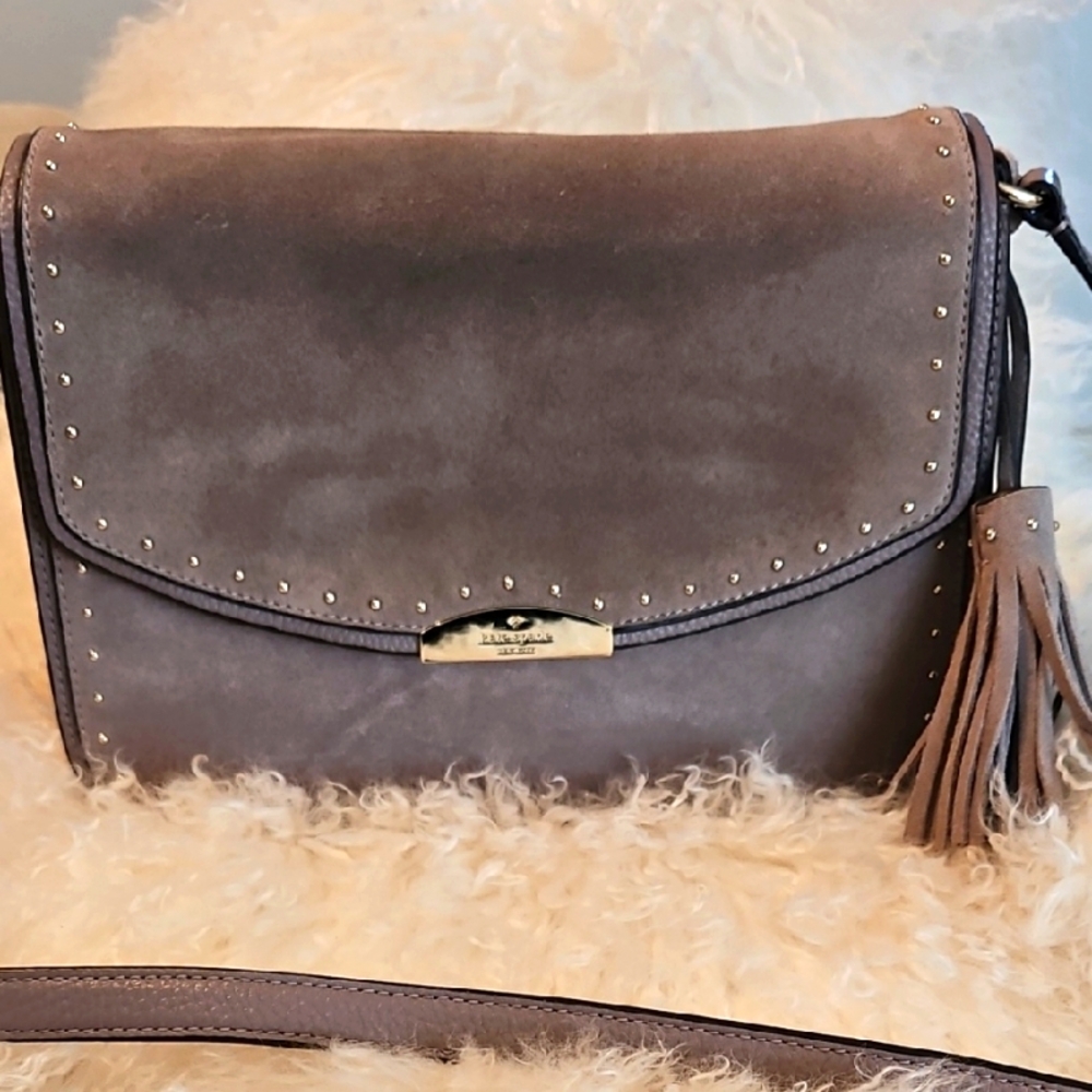 Kate Spade West Kenway Suede/Leather Handbag with Tassel